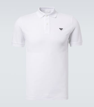 Polo de piqué de algodón | Prada