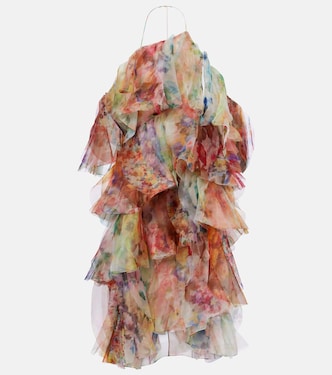 Luna floral ruffled midi dress | Zimmermann