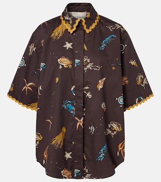 Camisa bowling de algodón estampada | Alémais