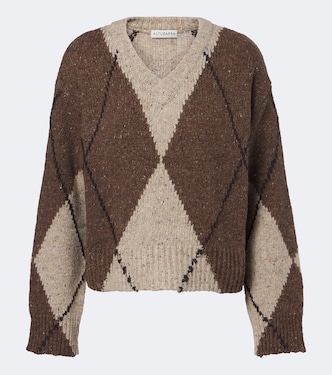 Parish argyle wool and alpaca blend sweater | Altuzarra