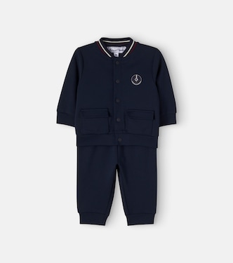 Baby cotton jersey pants and jacket set | Tartine et Chocolat