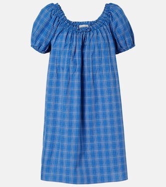 Costa plaid cotton minidress | Faithfull
