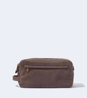 Leather toiletry bag | Brunello Cucinelli