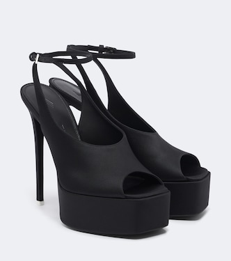 Ornella satin platform sandals | The Attico