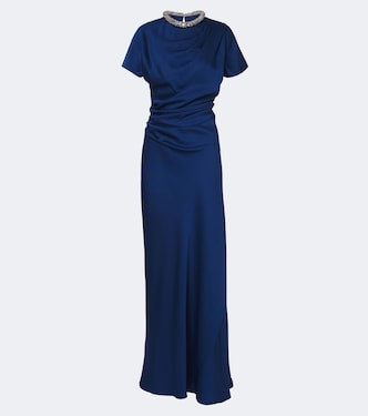 Verzierte Robe Eliza aus Satin | Simkhai