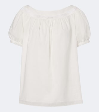 Top Marilyn aus Baumwolle mit Spitze | Posse