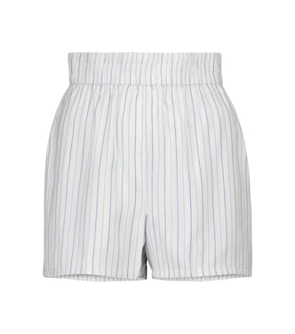 Edwinna striped silk shorts | Rta