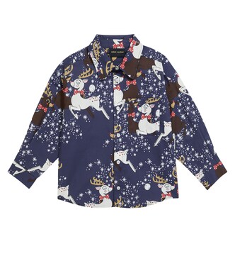 Reindeer cotton shirt | Mini Rodini