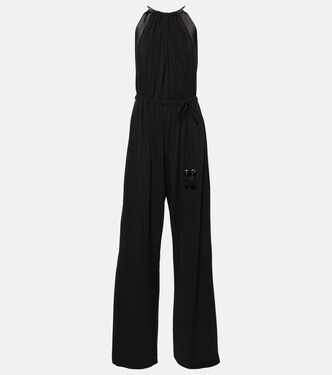 Ubi silk satin-trimmed jersey jumpsuit | Max Mara