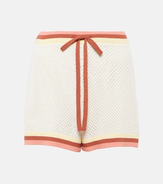 Golden high-rise shorts | Zimmermann