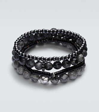 14kt white gold (585/1000) bracelet bundle with diamonds | Sydney Evan