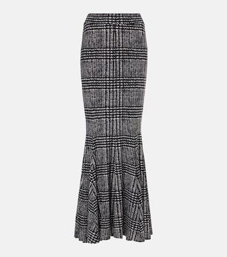 Plaid maxi skirt | Norma Kamali
