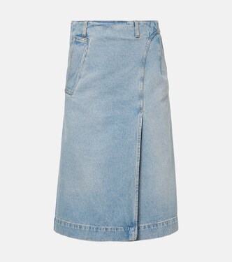Midirock aus Denim | Victoria Beckham