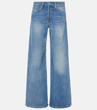 Cotton Stretch mid-rise wide-leg jeans | Re/Done