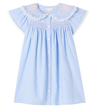 Nalina embroidered cotton gauze dress | Louise Misha