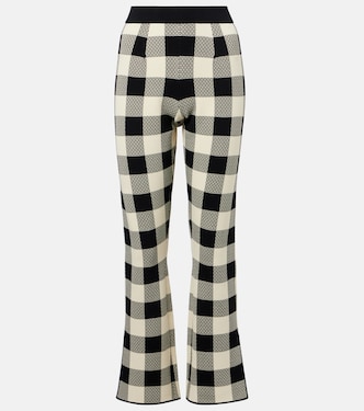 Pantalon flare Pippa à carreaux | Posse