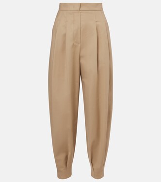 Kabuki cotton-blend canvas tapered pants | Max Mara