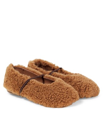 Shearling ballet flats  | PèPè