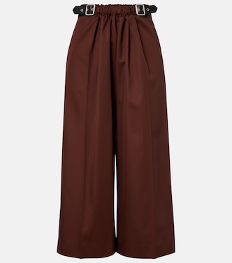 High-rise cotton and silk culottes | Loewe