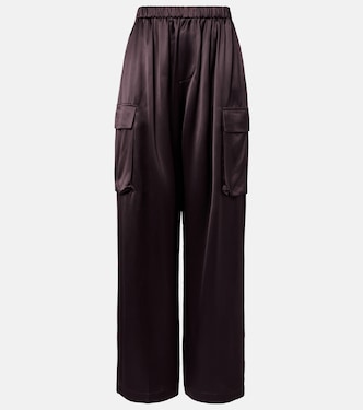 Delny satin cargo pants | The Frankie Shop