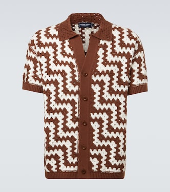 Pinto crochet cotton cardigan | Frescobol Carioca