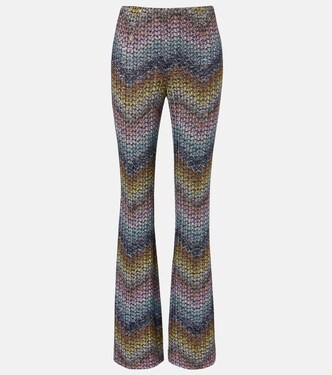 Sequined lamé flared pants | Missoni