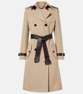 Foxfield silk and cotton trench coat | Burberry