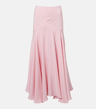Silk crêpe midi skirt | Rodarte