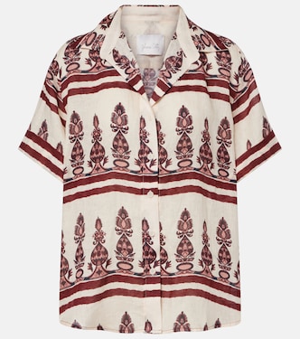 Printed linen shirt | Johanna Ortiz