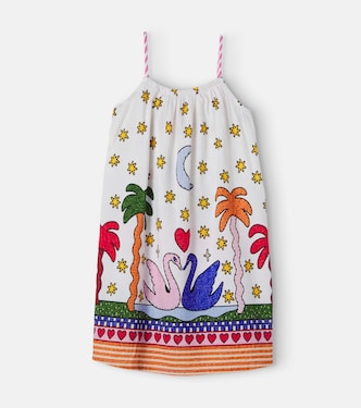 Printed cotton-blend dress | Fábula