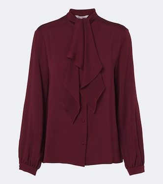 Tie-neck silk blouse | Max Mara