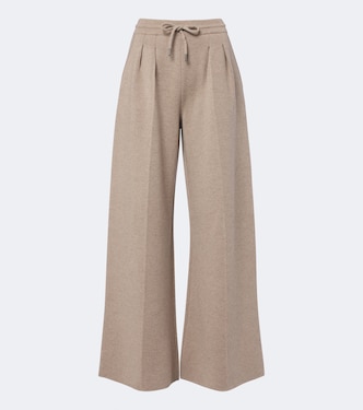 Pantalon ample en laine et cachemire | Max Mara