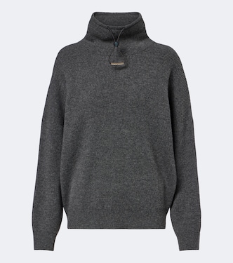 Wool, silk, and cashmere turtleneck sweater | Brunello Cucinelli