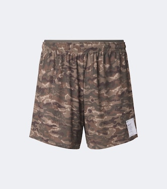 Space‑O 5" camouflage running shorts | Satisfy
