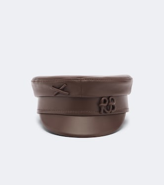 Logo leather newsboy cap | Ruslan Baginskiy
