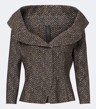 Herringbone jacket  | Norma Kamali