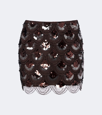 Beaded sequined miniskirt | Rotate
