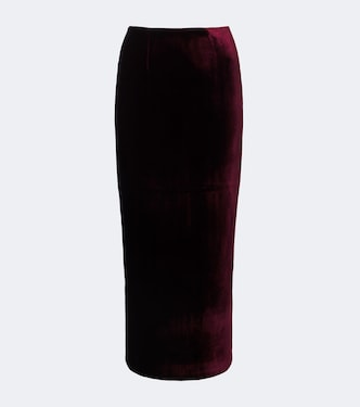 Velvet pencil skirt | Roland Mouret
