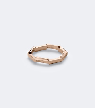 Bague Link to Love en or rose 18 ct | Gucci
