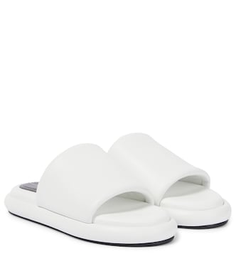 Pipe padded leather slides | Proenza Schouler