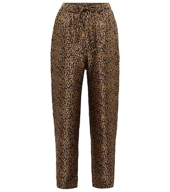 Bedruckte Hose aus Seide | Nanushka