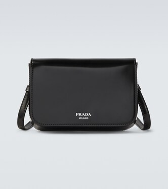 Mini leather crossbody bag | Prada