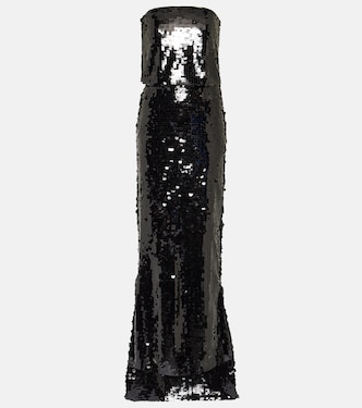 Josiah strapless sequin gown | Emilia Wickstead