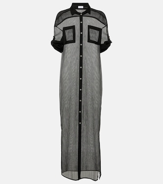 Hemdblusenkleid Mika aus Mesh | Jade Swim