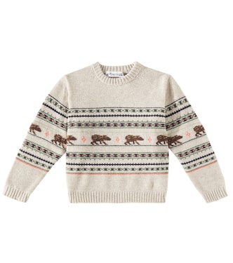 Grande jacquard wool sweater | Bonpoint