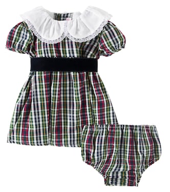 Baby Alicia cotton dress and bloomers set | La Coqueta