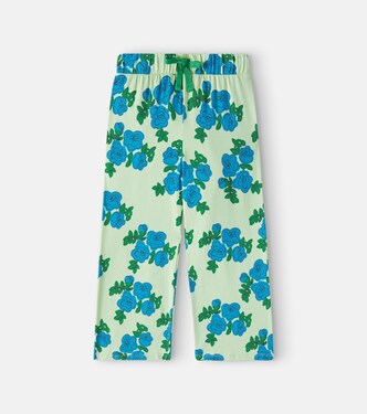 Pantalon Blue Roses en coton mélangé | Mini Rodini
