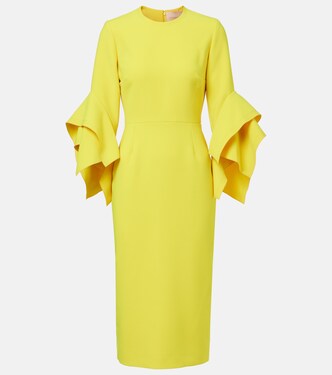 Robe midi Vander en crêpe de satin | Roksanda