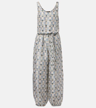 Nadia printed silk shantung jumpsuit | Loro Piana