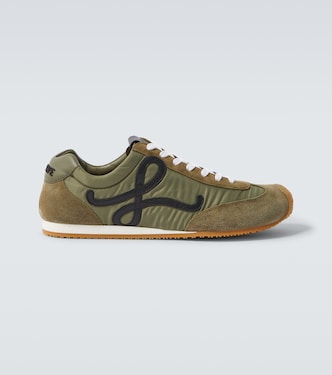 Ballet Runner 2.0 suede-trimmed sneakers | Loewe
